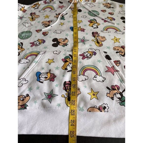 Disney Parks Retro Hoodie Mickey Minnie Mouse Donald Daisy Horace Clarabelle 1X - Picture 8 of 13